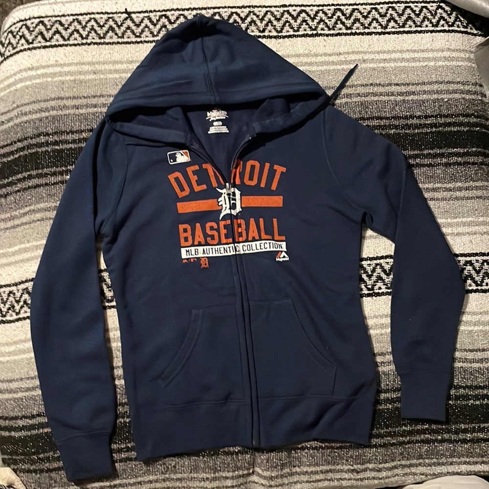 Detroit Tigers Navy Full Zip With Hood